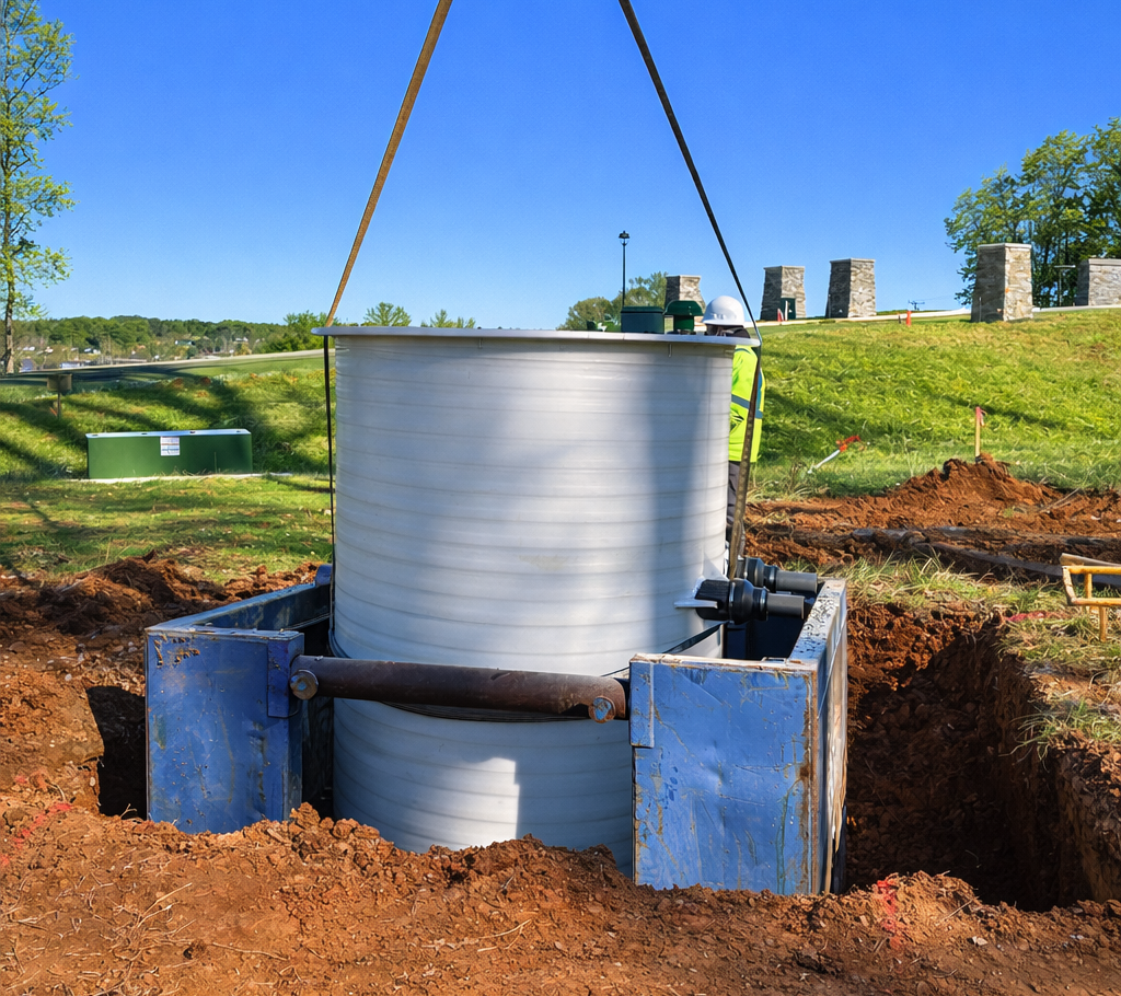 Pump station install