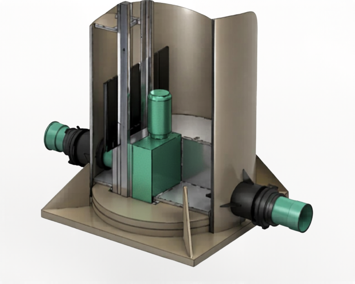 Installed grinder system image