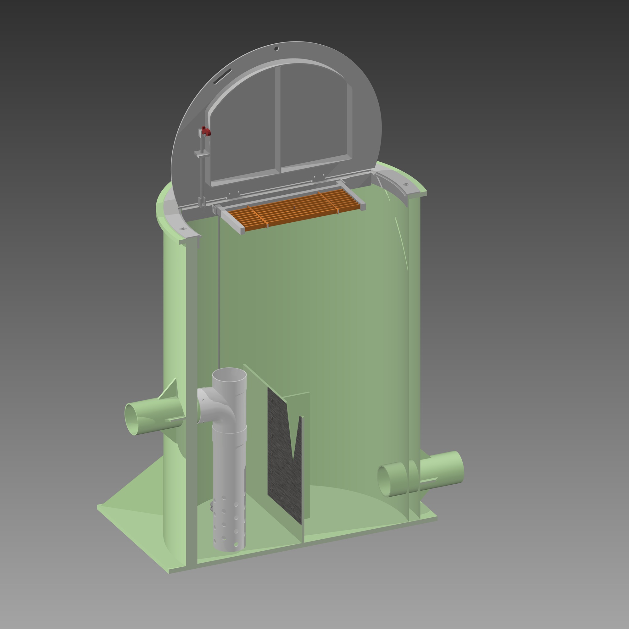 Parshall flume flow meter image